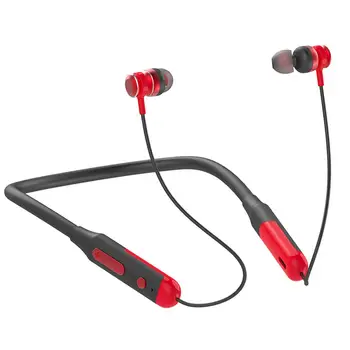 1 ADET Yeni Boyun Boyun Kablosuz Spor Kulaklık Asılı Boyun Bluetooth 5.0 Kulak Spor Kulaklık Su Geçirmez Nokta