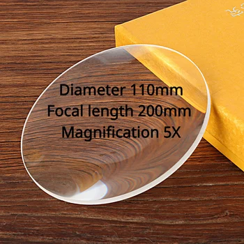 1 Fiyat Destekler Özelleştirilmiş Masaüstü Büyüteç Lens Büyütme 5X Çapı 110mm Odak Uzaklığı 200mm