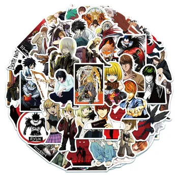 10/30/50 ADET Japonya Klasik Anime Ölüm Notu Etiket Bagaj Dizüstü iPad Kaykay Günlüğü Su Geçirmez Etiket Toptan