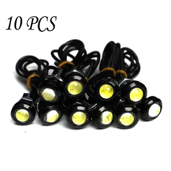 10 Adet, 18mm, LED ampuller, Kartal Gözü, gündüz farları, Kartal Gözü araba farı, DHO 12 V