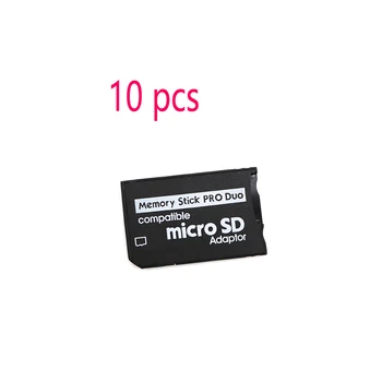 10 adet Hafıza Kartı Adaptörü Mikro SD Memory Stick Adaptörü PSP İçin Mikro SD 1 MB-128 GB Memory Stick Pro Duo