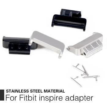 10 Adet Paslanmaz Çelik Bağlayıcı Fitbit ınspire HR adaptörü 14mm Geniş Bant bilezik kayışı Yedek Bileklik Aksesuarları