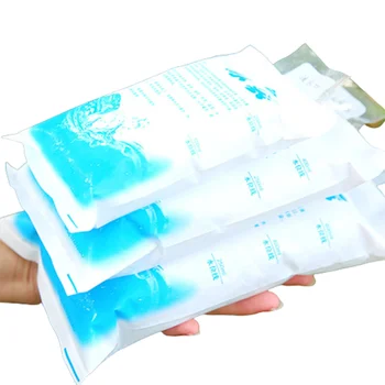 10 Adet/takım Kullanımlık Eko PE Su dolu Buz Paketleri Taze Tutmak için Serin Aşağı Jel Buz Paketleri Ekspres Gıda Deniz Ürünleri Kalınlaşmış Soğuk Paketleri