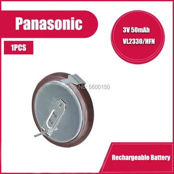 100 % Orijinal Panasonic VL2330 2330 Şarj Edilebilir lityum pil sikke hücre için araba anahtarı düğmesi ile 180 derece pimleri