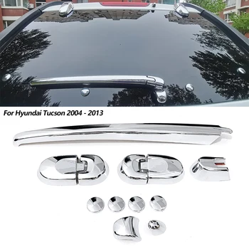 12 Adet Araba Arka pencere sileceği Memesi Trim Kapakları ABS Krom Oto Dekoratif Kapakları Araba Aksesuarları Hyundai Tucson 2004-2013 için