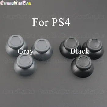 120 adet Siyah / Gri PS4 Analog Kapak 3D Thumb Çubukları Joystick Thumbstick Mantar Kap Sony PlayStation 4 İçin PS4 pro Denetleyici