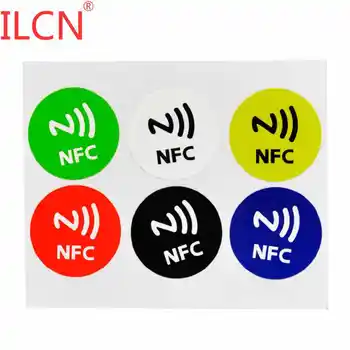 13.56 Mhz 1K UID Değiştirilebilir Yeniden Yazılabilir Etiketleri Etiket F08 NFC 6 Renk Çip Etiketi etiket Etiket IC Etiket Bloğu 1 Takım Hızlı Kargo