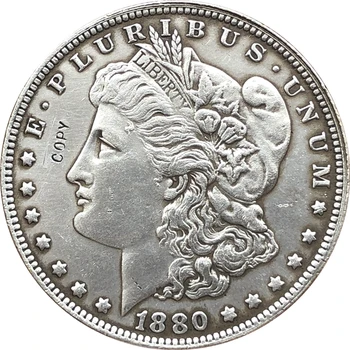 1880 ABD Morgan Dolar paraları KOPYA