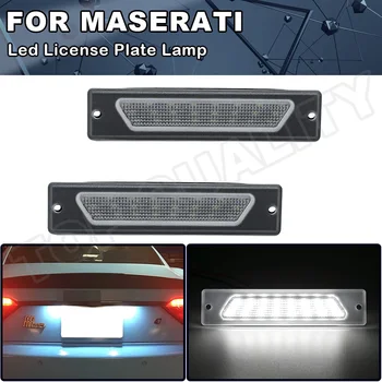 2 Adet Xenon Beyaz LED Numarası Plaka İşık Lambaları Hata Yok Maserati Quattroporte 2003-2012 İçin 714044750609 Araba Aksesuarları