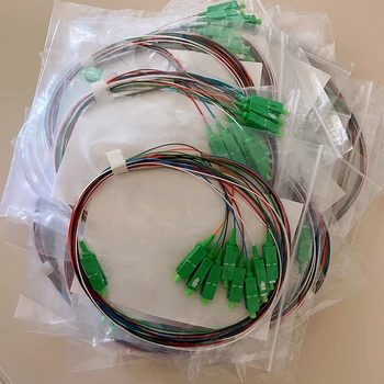 20 ADET 1x8 SC APC fiber optik PLC ayırıcı wang çelik boru kablo plc ayırıcı beyaz renk FTTH