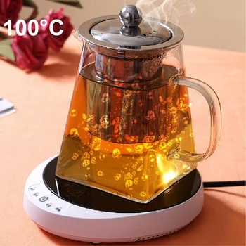 200W Isıtma Coaster Kaynar Su Kahve süt ısıtıcı Termostat ısı Koruma isıtma pedi 100°C