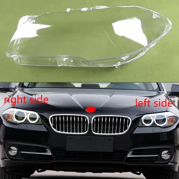 2011-2017 BMW 5 Serisi için F18 F10 520 523 525 535 530 Lamba Gölge Far Kapağı Şeffaf Far Kabuk Lens Pleksiglas