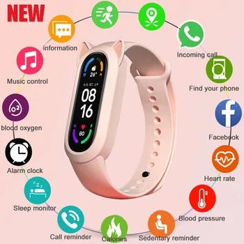 2022 Yeni M7 akıllı izle Kadın Çocuk Spor Spor Akıllı Bant Bluetooth Kalp Hızı İzleme Smartwatch Xiaomi Çocuk Hediyeler