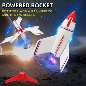 2022 YENİ Güç Roketatar Kiti Çocuklar İçin Mükemmel Elektrikli Ultra yüksek Uçan Roketler Modeli Çocuklar Açık Hava Oyunları Spor Eğlenceli Oyuncaklar