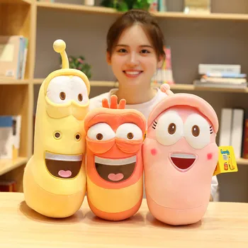 23/36/46cm Eğlenceli Böcek Sümüklü Böcek Yaratıcı Larva peluş oyuncaklar Sevimli Dolması Solucan Bebekler Çocuklar için Kawaii doğum günü hediyesi Kore Anime Oyuncaklar