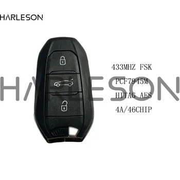 3 Düğmeler 4AChip Akıllı Araba Anahtarı için Peugeot 208 301 308 508 3008 5008 Citroen C4 C4L 433MHz Araba Uzaktan Anahtarsız Gitmek Gezgin Uzman