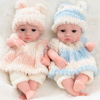 30 cm Güzel Bebek Bebekler Reborn Tam Yumuşak Silikon Gerçekçi Reborn Bebek Vücut Gerçekçi Alive Bebekler Oyuncaklar Kız Çocuklar İçin Hediye bebekler