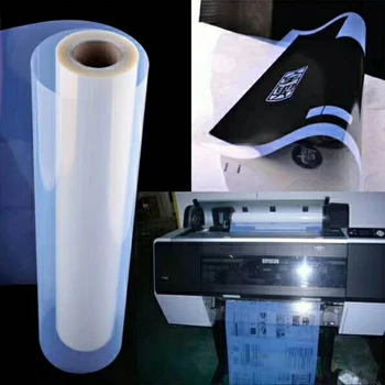 30 metre Rulo Serigraf Baskı Mürekkep Püskürtmeli Film Kağıdı Su Geçirmez PET şeffaf film Serigrafi Tekstil PCB Yazıcı Şablon