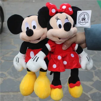 30cm 11.7 inç Disney mickey mouse minnie mouse peluş yumuşak bebek mickey mouse doldurulmuş oyuncaklar hediye çocuklar için doğum günü hediyesi