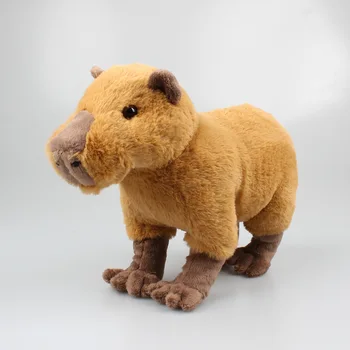 30cm Simülasyon Hayvan Kapibara peluş oyuncaklar Doldurulmuş Hayvanlar Kapibara Bebek Kabarık Oyuncak Kız Erkek Doğum Günü noel hediyesi