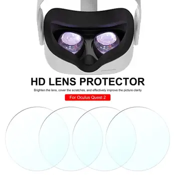 4 adet VR Aksesuarları Oculus Quest 2 Vr Gözlük TPU Yumuşak Film VR Lens Koruyucu HD Film anti-scratch Oculus Quest2