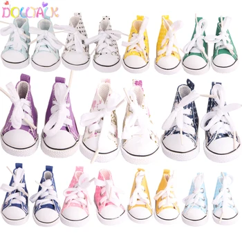 5cm kanvas ayakkabılar EXO Nancy Bebek El Yapımı 12 Renk Nokta Mini kanvas ayakkabılar Sneakers DIY Pamuk Rusya Bebek Kız En İyi Hediye
