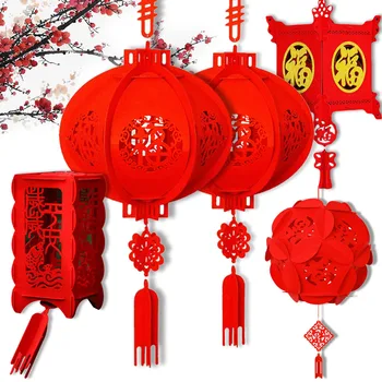 88CM Su Geçirmez İyi Şans Kırmızı Kağıt Fenerler Çin Yeni Yılı Bahar Festivali Parti Kutlama Ev Dekor