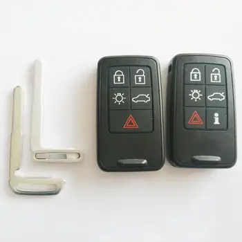 Akıllı Uzaktan Anahtar Kabuk Değiştirme Volvo XC60 S60 S60L V40 V60 S80 XC70 5/6 Düğmeler Akıllı Araba Anahtarı Durum Kapak