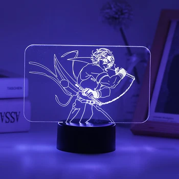 Anime iblis avcısı Led Gece Lambası Kimetsu Hiçbir Yaiba Uzui Tengen 16 Renk Lambası Masa Deco Çocuk Hediye Satın Alabilirsiniz akrilik panel