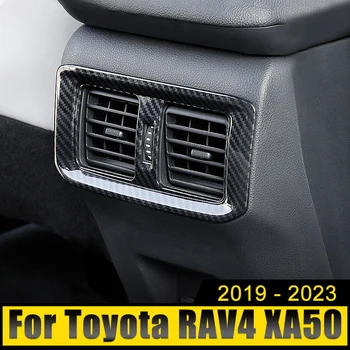 Araba Aksesuarları Toyota RAV4 XA50 2019-2021 2022 2023 Hibrid Paslanmaz Arka Klima Havalandırma Çıkışı krom çerçeve Trim