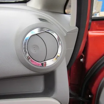 Araba İç Aksesuarları Chevrolet Yelken 2010-2015 için Araba Sticker Hava Çıkışı Parlak Halka Klima Bağlantı Noktası 2 ADET