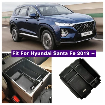 Araba Merkezi Kol Dayama saklama kutusu Konsol Kol Dayanağı Tepsi palet konteyner Fit Hyundai Santa Fe 2019 - 2021 İçin İç Aksesuarları
