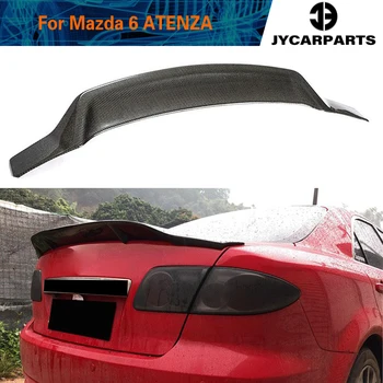 Arka Bagaj Spoiler Boot Dudak Kanat Spoiler Mazda 6 ATENZA Sedan 2014-2019 İçin Karbon Fiber Bagaj Spoiler Kapak
