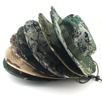 Açık Camo Boonie Şapka Yüksek Kaliteli Açık Kova Şapka Avcılık Yürüyüş Balıkçılık Tırmanma multicam şapkalar 26 Renkler AE1
