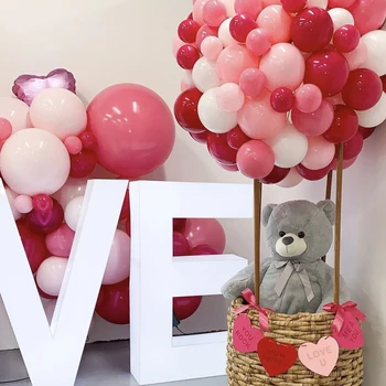 Aşk Mektubu Folyo Balonlar Dudaklar Balon Düğün Yıldönümü sevgililer Günü Partisi Düğün Süslemeleri Tedarikçisi Helyum Globos