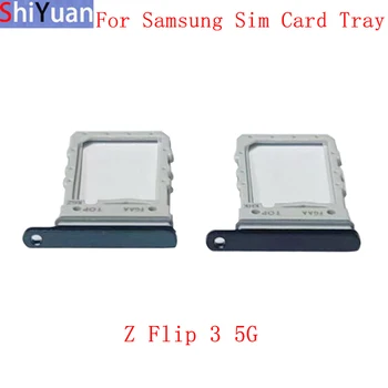 Bellek microSD Kart SIM Kart Tepsi SIM Kart Yuvası Tutucu Samsung Z Flip 3 5G F711 Yedek Parçalar
