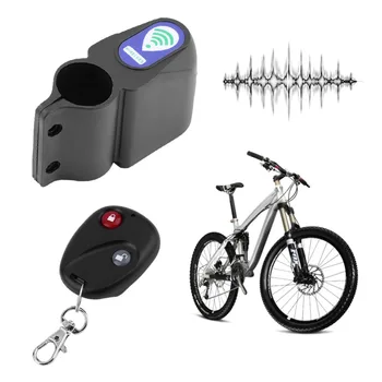 Bisiklet Kablosuz Uzaktan Kumanda Anti-Hırsızlık Alarmı, Şok Titreşim Sensörü Bisiklet Bisiklet Güvenlik Uyarısı Bisiklet Kilidi