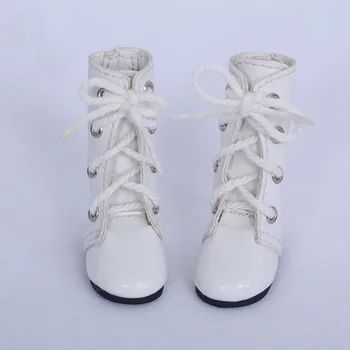 BJD Bebek ayakkabıları için uygun 1/6 boyutu SD erkekler ve kadınlar rahat mini beyaz çizmeler bebek aksesuarları