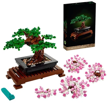 Bonsai Ağacı Çiçek Buketi Perpetual Yapı Taşı Tuğla Modeli Ev Dekorasyon Bitki Saksı Hediye Çocuk Seti Uyumlu 10281