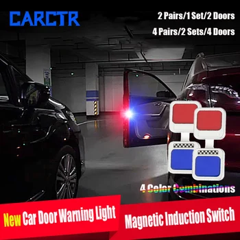 CARCTR araba kapı ışık kablosuz kapı açılış ışık manyetik anahtarı yanıp sönen ışıklar sinyal lambası araba aksesuarları