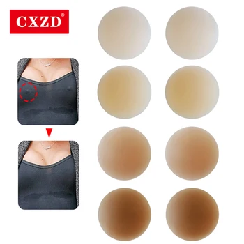 CXZD Kullanımlık Kadınlar Meme Kaldırma Meme Kapağı Görünmez Yapışkanlı Straplez Backless Sopa Sutyen Silikon Meme Çıkartmalar Bant