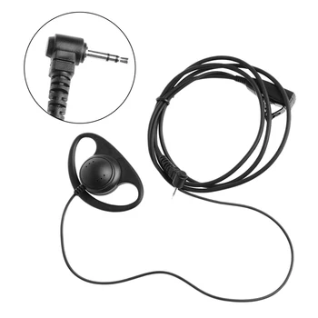 D tipi kulaklık 1 pin kulak kancası PTT kulaklık için uygun Motorola konuşma taşınabilir radyo TLKR T3 T5 T60 T80 MR350R walkie-talkieFR5