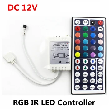 DC 12 V 6A 72 W IR RGB LED Denetleyici 44 Tuşları LED Sürücü Uzaktan Dimmer LED Şerit RGB SMD 2835 3528 5050 3014 5630