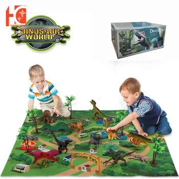 Dinozor Oyuncak Jurassic Dino Hayvanlar Orman Seti Minifigure Dinozor Kazı çocuk Eğitici Oyuncaklar Erkek Çocuklar için Hediye