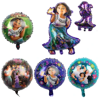 Disney Encanto Mirabel Folyo Balonlar 32 inç Mor Numarası şişme balonlar Çocuklar İçin Doğum Günü Partisi Dekorasyon Kız Hediyeler Oyuncak