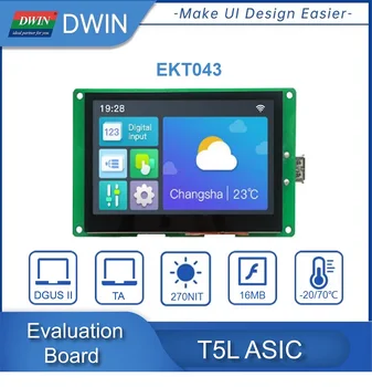 DWIN EKT043 T5L1 Değerlendirme Kurulu WıFı Modülü Arayüzü ile Keıl Online, 4.3 İnç Ekran