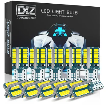DXZ 10 ADET W5W T10 LED Ampul 48SMD Canbus 168 194 12V Beyaz Araba İç Dome Harita Gümrükleme İşıkları Hata Ücretsiz Plaka Lambası