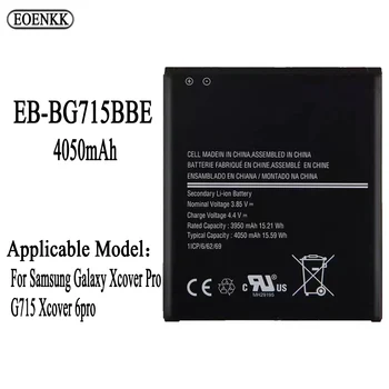 EB-BG715BBE Pil Samsung Galaxy Xcover Pro İçin G715 Xcover 6pro Onarım Bölümü Orijinal Kapasiteli Tablet Piller Bateria