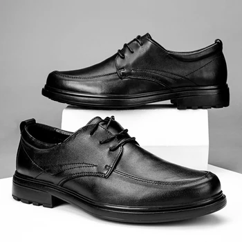 Erkek ayakkabısı zapatos hombr İngiliz Sonbahar deri platform ayakkabılar Kalın Alt Erkekler kaliteli elbise ayakkabı oxfords Brogue Ayakkabı 38-48