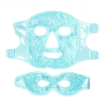 Güzellik Buz Jel Maske Seti Kırışıklık Karşıtı Koyu Halkaları Çıkarmak Uyku Geliştirmek Soğuk Sıcak Spa Terapi Göz Yüz Maskeleri Cilt Bakımı Araçları